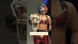 The WWE Women's Championship looks stunning around Asuka shoulders 🔥😍 #wwe #asuka @KanaChanTV