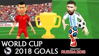 WORLD CUP GROUP STAGE  🏆 BEST GOALS | Remake | Russia 2018 (animation - Parody)