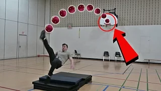 IMPOSSIBLE SOCCER BASKETBALL TRICKSHOTS CHALLENGE!!