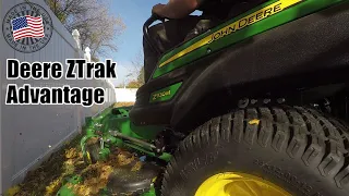 Made In the USA Zero-Turn! John Deere Z930M vs R Series Zero-Turn Mower With Mulch On Demand Review