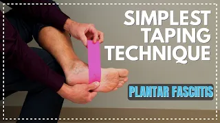 Simplest Taping Technique EVER for Plantar Fasciitis