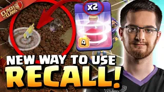 PRO uses NEW DOUBLE RECALL attack in $60,000 Tournamment! GENIUS! Clash of Clans @ESLMobile