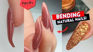 Correcting Long Natural Nails | How to Create A Marble Effect