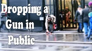 Dropping A Gun In Public Prank (Social Experiment)