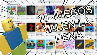 10 JUEGOS de ROBLOX que VALEN LA PENA