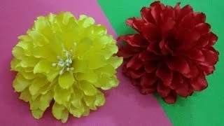 D.I.Y. Satin Dahlia Flower - Tutorial | MyInDulzens