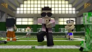 Gangnam Style Parody [Minecraft Style] By Captian Sparkles