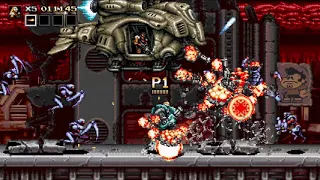 Blazing Chrome Arcade Mode Normal Difficulty Full Game Play PlayStation 4