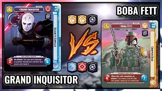 Grand Inquisitor Blue VS Boba Yellow! Webcam Tournament! | Star Wars Unlimited Gameplay