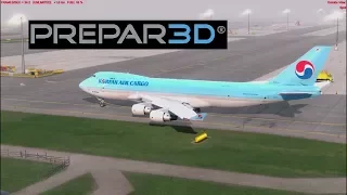 [P3D v4] Vienna [LOWW] - Oslo [ENGM] | Korean Air Cargo | PMDG 747-400F