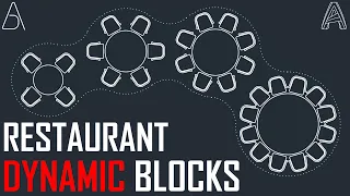 Restaurant Dynamic Blocks   AutoCAD