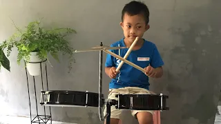 SENANGNYA BELI DRUM BARU🥳 | BERMAIN DRUM DIRUMAH |DRUM ANAK