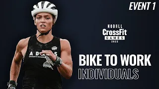 Event 1, Bike to Work — 2022 NOBULL CrossFit Games