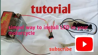 How to install LED in your motorcycle | LED Lights | LED Lights TUTORIAL