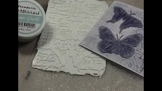 Stamperia Cream Paste Mould Card - A Coffee Break Tutorial!