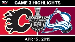 NHL Highlights | Flames vs Avalanche, Game 3 – April 15, 2019