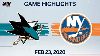 NHL Highlights | Sharks vs. Islanders – Feb. 23, 2020