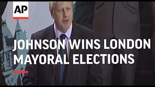 Conservative Boris Johnson wins London Mayoral elex