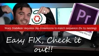 Warp stabilizer requires clip dimensions to match sequence