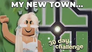 PLANNING my NEW TOWN in Bloxburg! (30 DAY CHALLENGE - day 1) | Roblox