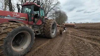 Uprawa Case IH Steiger 9350. Powiększyłem ekipę. Awaria koła w separatorze. Odkamienianie