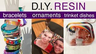 Resin Tutorial - Bracelets, Ornaments, Trinket Dishes - Double-Sided Silicone Molds - Jewelry, decor