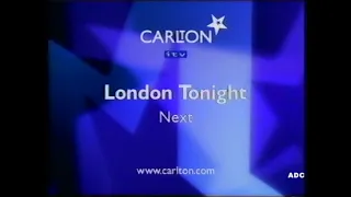 CARLTON trailers, adverts, link announcer Fiona Goldman, London Tonight & weather 30th December 1999