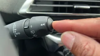 Peugeot 3008 - How to operate windshield wipers