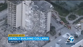 1 dead in collapse at Miami-area condo; 35 people pulled, 55 units destroyed | ABC7