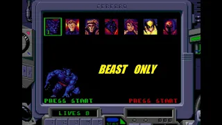 X-Men 2: Clone Wars (SEGA Genesis) Beast only, No Death, Проходження