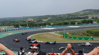 Hungarian GP 2021 - Crash at the start