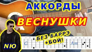 ВЕСНУШКИ Аккорды 🎸 NЮ Юрий Николаенко ♪ Разбор песни на гитаре ♫ Бой Текст