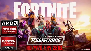 Fortnite (Low, Medium, High) - AMD Radeon HD 7970/ R9 280X