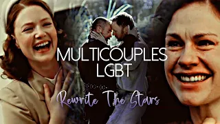 Multicouples LGBT [Pride Month] || Rewrite The Stars (Collab)