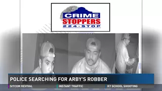 Police searching for Arby's robber