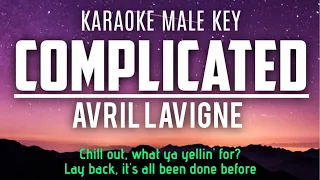 Complicated Avril Lavigne Karaoke Male Key +4