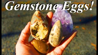 How To Easily Make GEMSTONE EGGS! Beautiful Eggs from Agate, Jasper, Septarians, and More!