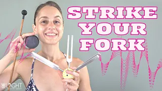 4 Ways to Strike, Activate & Use TUNING FORKS (Weighted and Unweighted)