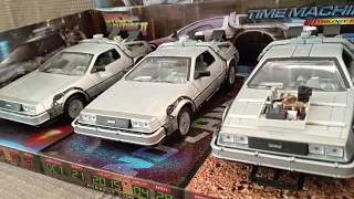 BACK TO THE FUTURE I,II,III Trilogy  1/24 Welly set DMC DeLorean