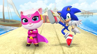 WHO IS THE BEST? TALKING ANGELA HERO vs SONIC HEDGEHOG? LITTLE MOVIES 2020