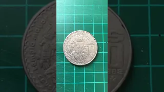 Moneda Coyolxauhqui 50 Pesos 1982 Mexicanos !! Vale hasta 152 mil Pesos !!