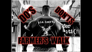 Farmer's Walks DO's & DON'Ts - Build Grip, Traps, Calves, Core and More All At Once!