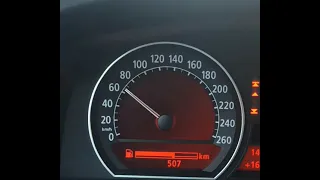 BMW 730LI E65 0-120 km/h acceleration. Model 2007