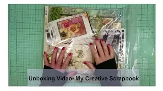 Unboxing Video- My Creative Scrapbook February 2018- LE Kit