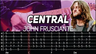 John Frusciante - Central (Guitar lesson with TAB)