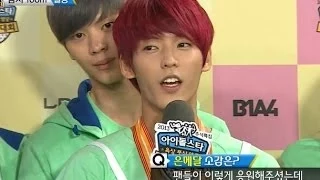 【TVPP】Minhyuk(BTOB) - M 100m Race Final, 민혁(비투비) - 남자 달리기 2위 @2013 Idol Star Championships