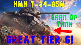 HMH T-34-85m  -Earn op Tank- Great Tier 6! ll World of Tanks Console Modern Armour - Wot Console