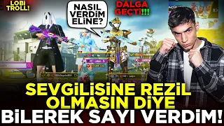 SEVGİLİSİNE REZİL OLMASIN DİYE SAYI VERDİM, DALGA GEÇTİ ! / PUBG MOBİLE LOBİ TROLL