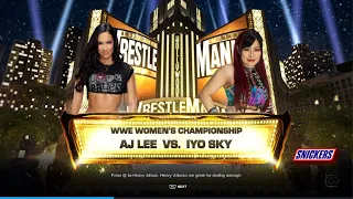 WWE 2K24 - AJ Lee vs. IYO Sky - WWE Women's Championship (Legend Difficulty)