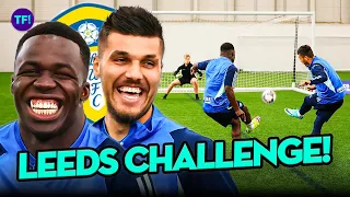 50 Shot Challenge with Leeds United Wilfried Gnonto & Joël Piroe